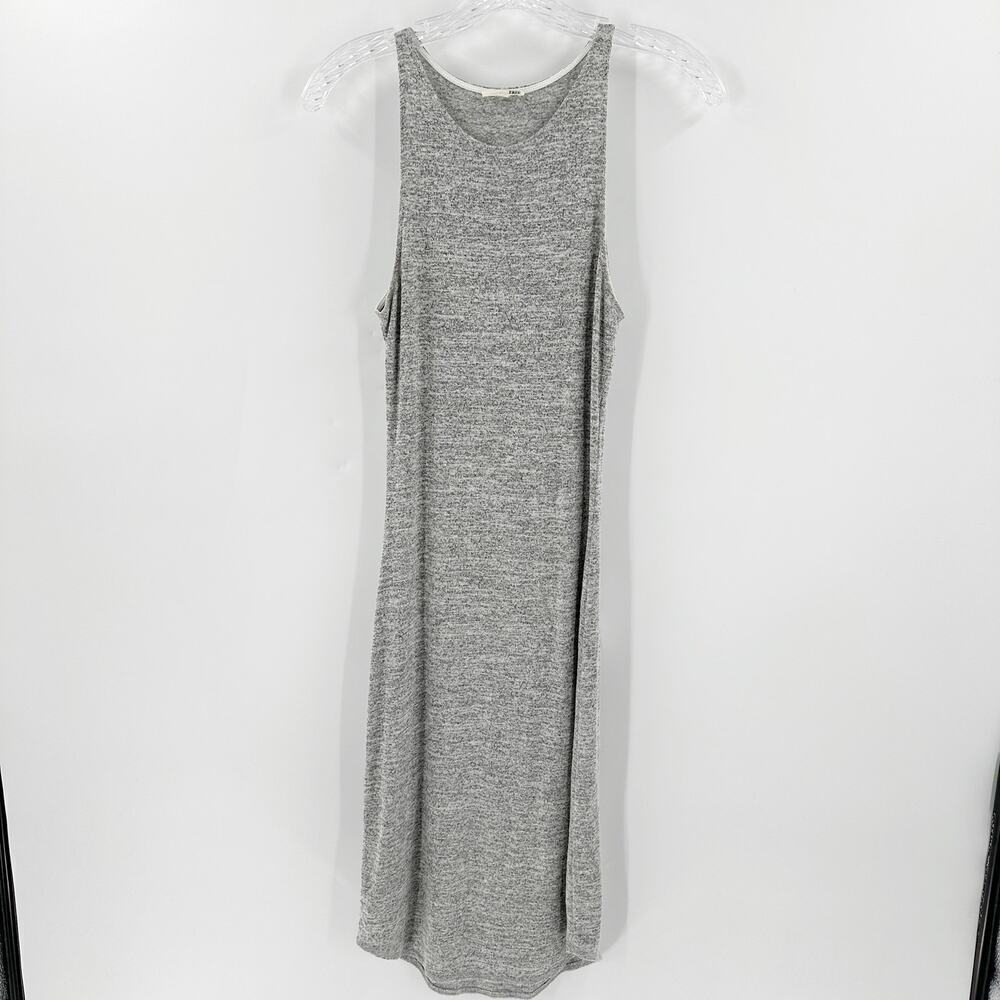 Wilfred Free Heather Gray Scoop Neck Sleeveless Casual Midi Tank Dress Small - Picture 1 of 10
